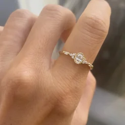 Tomfoolery Diamond Oval Poeme Ring Online