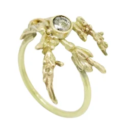 Tomfoolery Diamond Sculptural Porphyra Ring Fashion