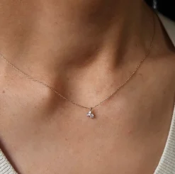 Tomfoolery Diamond Three Buds Necklace Online