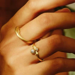 Tomfoolery Diamond Tiny Hands Ring Fashion