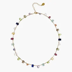 Tomfoolery Diana Beaded Necklace Multi Discount