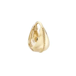 Tomfoolery Dôme Milgrain Centred Huggie Hoop Fashion