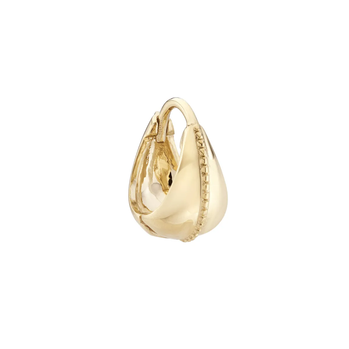 Tomfoolery Dôme Milgrain Centred Huggie Hoop Fashion