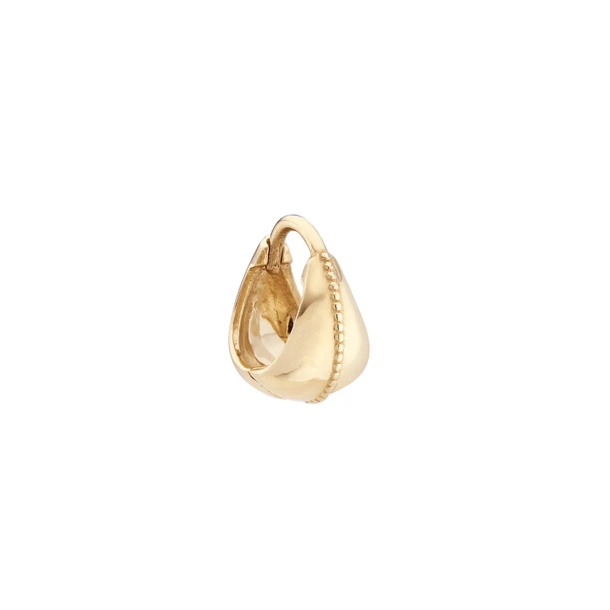 Tomfoolery Dôme Milgrain Centred Huggie Hoop Fashion