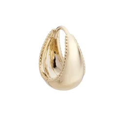 Tomfoolery Dôme Milgrain Edged Huggie Hoop Fashion