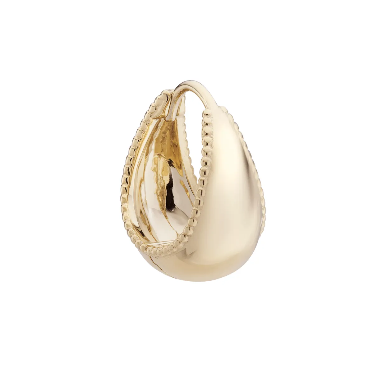 Tomfoolery Dôme Milgrain Edged Huggie Hoop Fashion
