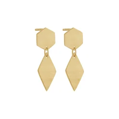 Tomfoolery Double Hex & Kite Drop Earrings Discount