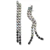 Tomfoolery Double Line Earrings – Black Spinel & Ethiopian Opal Fashion