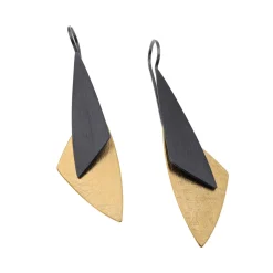 Tomfoolery Double Triangle Drop Earrings Sale