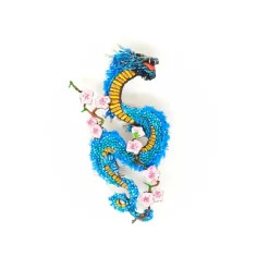 Tomfoolery Dragon 24 Beaded Sequin Brooch Hot