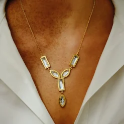 Tomfoolery DRESS Gold Bold Chandelier Drop Pendant Discount