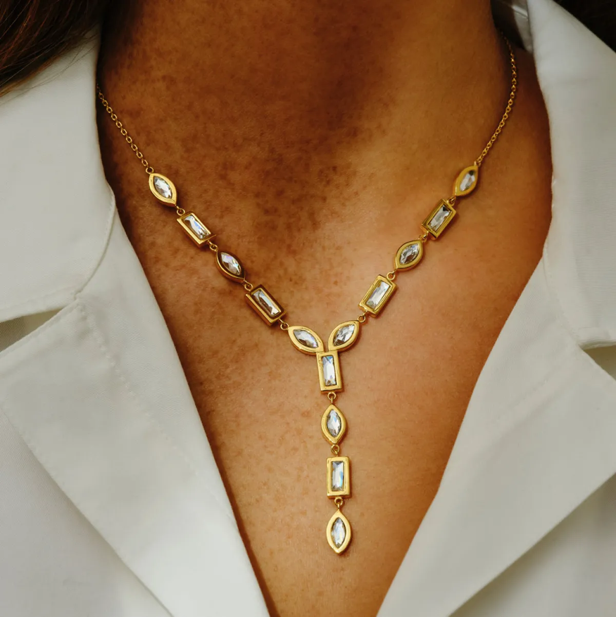 Tomfoolery DRESS Gold Chandelier Drop Pendant Sale