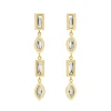 Tomfoolery DRESS Gold Drop Earrings Outlet