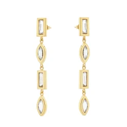 Tomfoolery DRESS Gold Drop Earrings Outlet