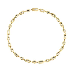 Tomfoolery DRESS Gold Single Row Necklace Discount