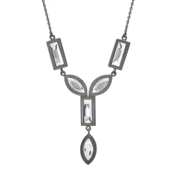 Tomfoolery DRESS Gunmetal Bold Chandelier Drop Pendant Best