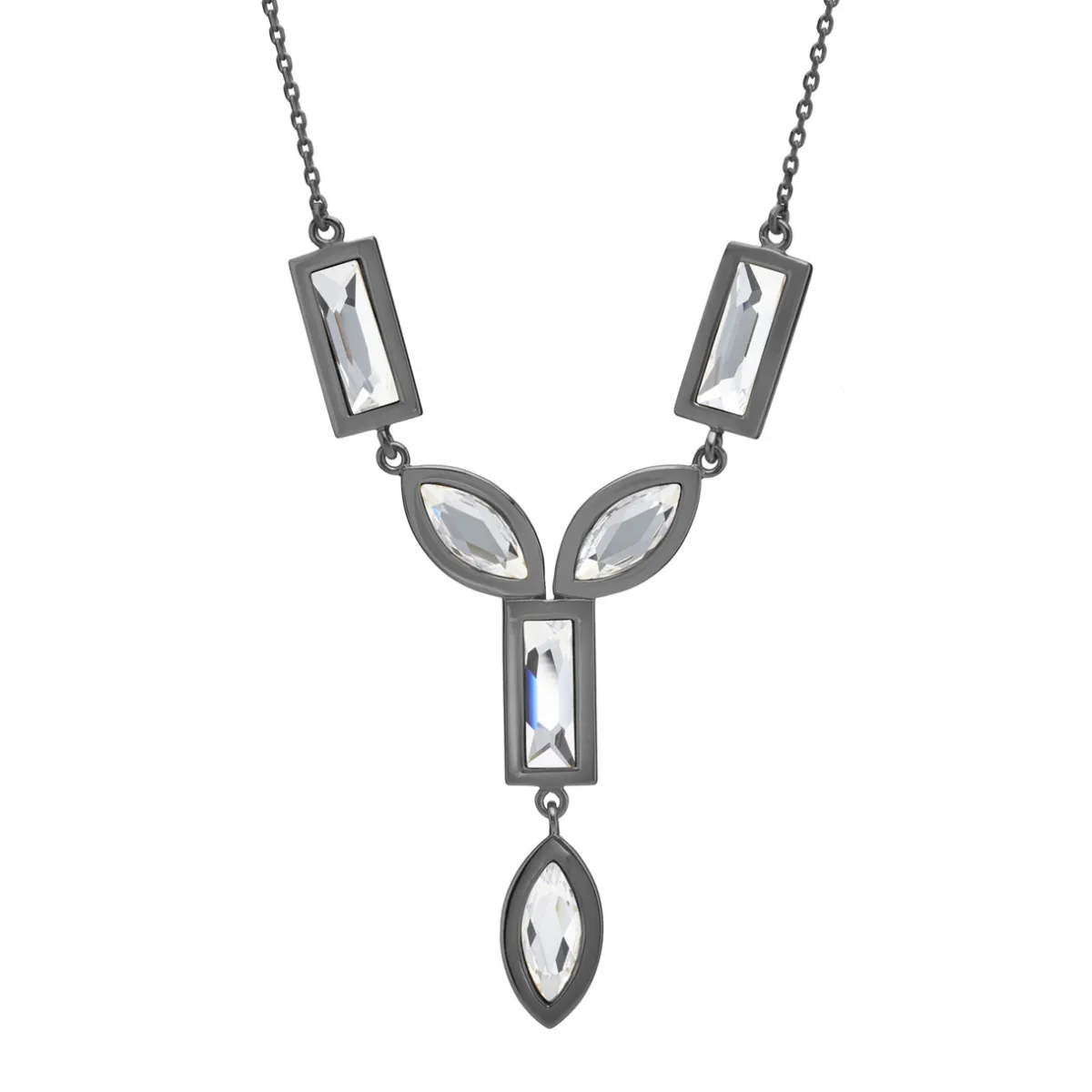 Tomfoolery DRESS Gunmetal Bold Chandelier Drop Pendant Best