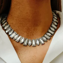 Tomfoolery DRESS Gunmetal Bold Statement Necklace Fashion