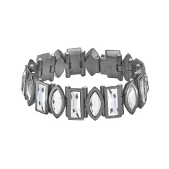 Tomfoolery DRESS Gunmetal Statement Tennis Bracelet Clearance