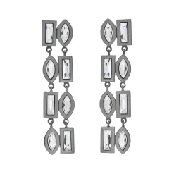 Tomfoolery DRESS Gunmetal Statement Drop Earrings Clearance