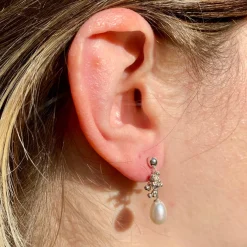 Tomfoolery Droplet Pearl Drop Earrings Best