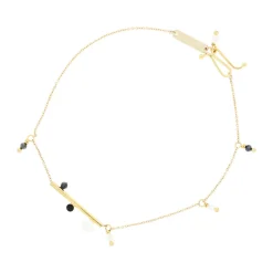 Tomfoolery Elements Pearl & Black Spinel Bracelet Clearance