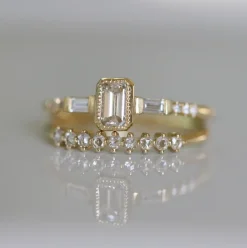 Tomfoolery Emerald Cut Diamond Ring Discount