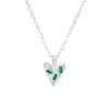 Tomfoolery Emerald Scatter Heart Necklace Online