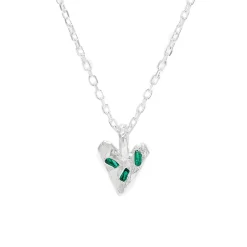 Tomfoolery Emerald Scatter Heart Necklace Online