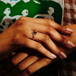 Tomfoolery Empire Green Sapphire Five Stone Ring Discount