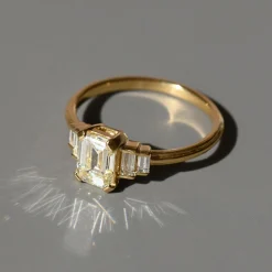 Tomfoolery Empire Stature Five Step Yellow Diamond Ring Discount