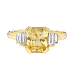 Tomfoolery Empire Stature Yellow Sapphire & Diamond Ring Best