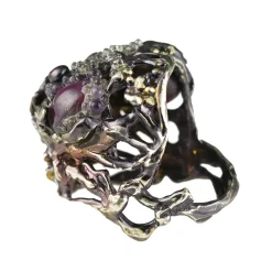 Tomfoolery Enchanted Tree Cocktail Art Ring Outlet