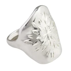 Tomfoolery Engraved Silver Ring Discount