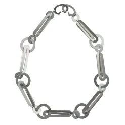 Tomfoolery Entwined Orbital Repeat Steel Statement Necklace Discount
