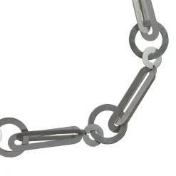 Tomfoolery Entwined Orbital Repeat Steel Statement Necklace Discount