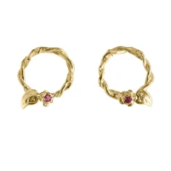 Tomfoolery Entwined Vine Circle Studs Clearance