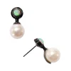 Tomfoolery Ethiopian Opal & Pearl Mini Drop Earrings Online