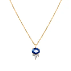 Tomfoolery Eugenie Blue Sapphire & Diamond Pendant Sale