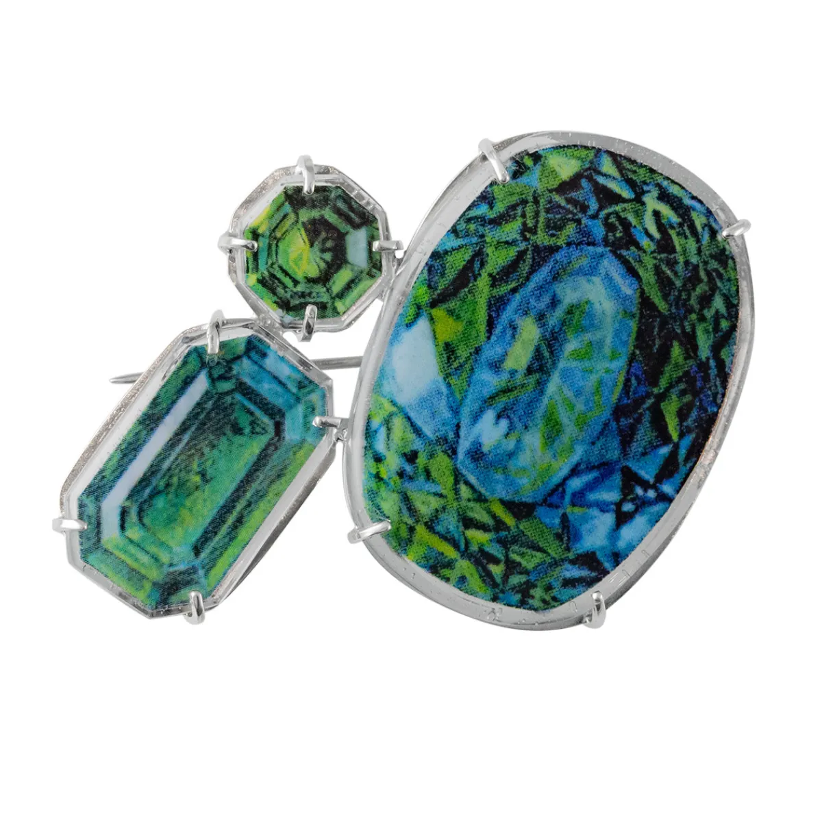Tomfoolery Eva Gemstone Brooch Emerald Sale