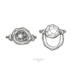 Tomfoolery Evolving Geode Art Ring Outlet