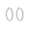 Tomfoolery Extra Large Chunky Tube Silver Hoop 40mm Sale