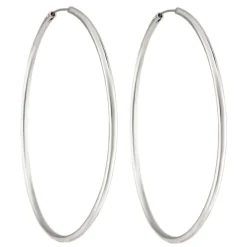 Tomfoolery Extra Large Sleeper Silver Hoop 70mm Best