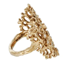 Tomfoolery Falkland Islands Stylasteridae Champagne Pool Art Ring New