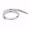 Tomfoolery Feather Diamond Wrap Ring Fashion