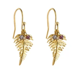Tomfoolery Fern Hook Earrings Clearance