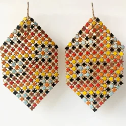 Tomfoolery Festival Mesh Drop Earrings Outlet
