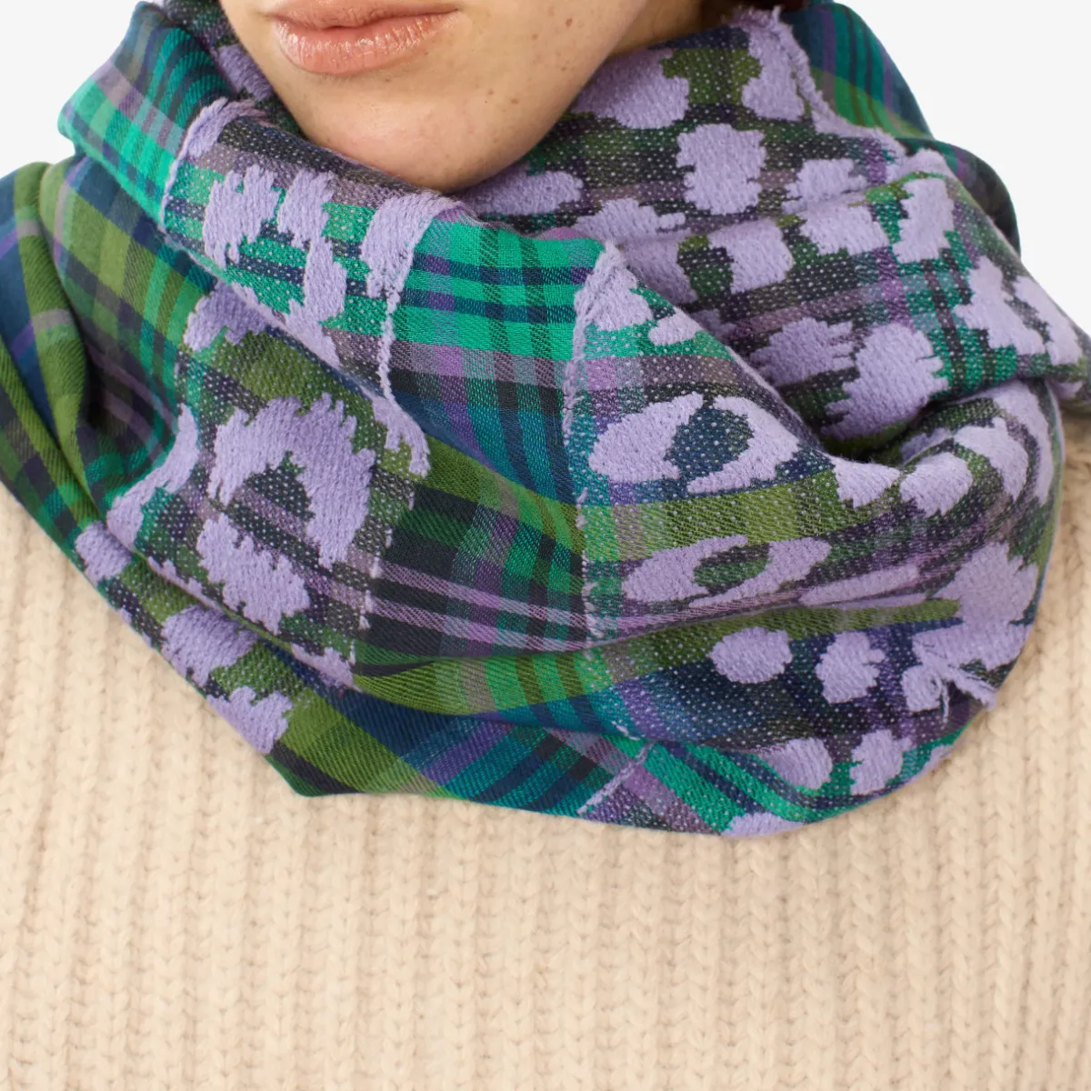 Tomfoolery Fetiche 70 3D Printed Scarf Green Hot
