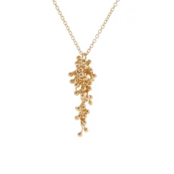 Tomfoolery Fine 9ct Yellow Gold Joy Drop Necklace Discount