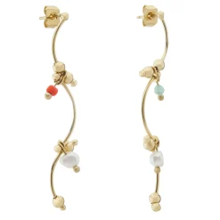 Tomfoolery Fiore Long Bead Drop Earrings Clearance